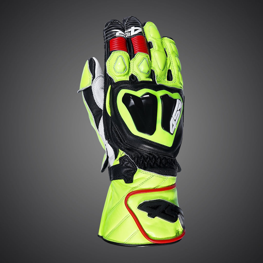 Motorcycle gloves for racing and leisure